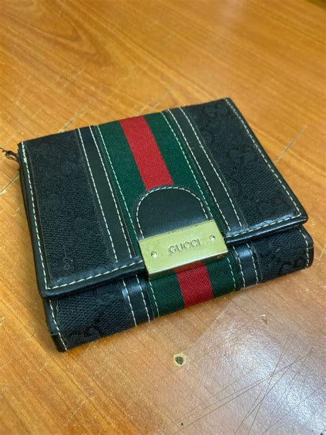 gucci metallic wallet|fake Gucci wallet.